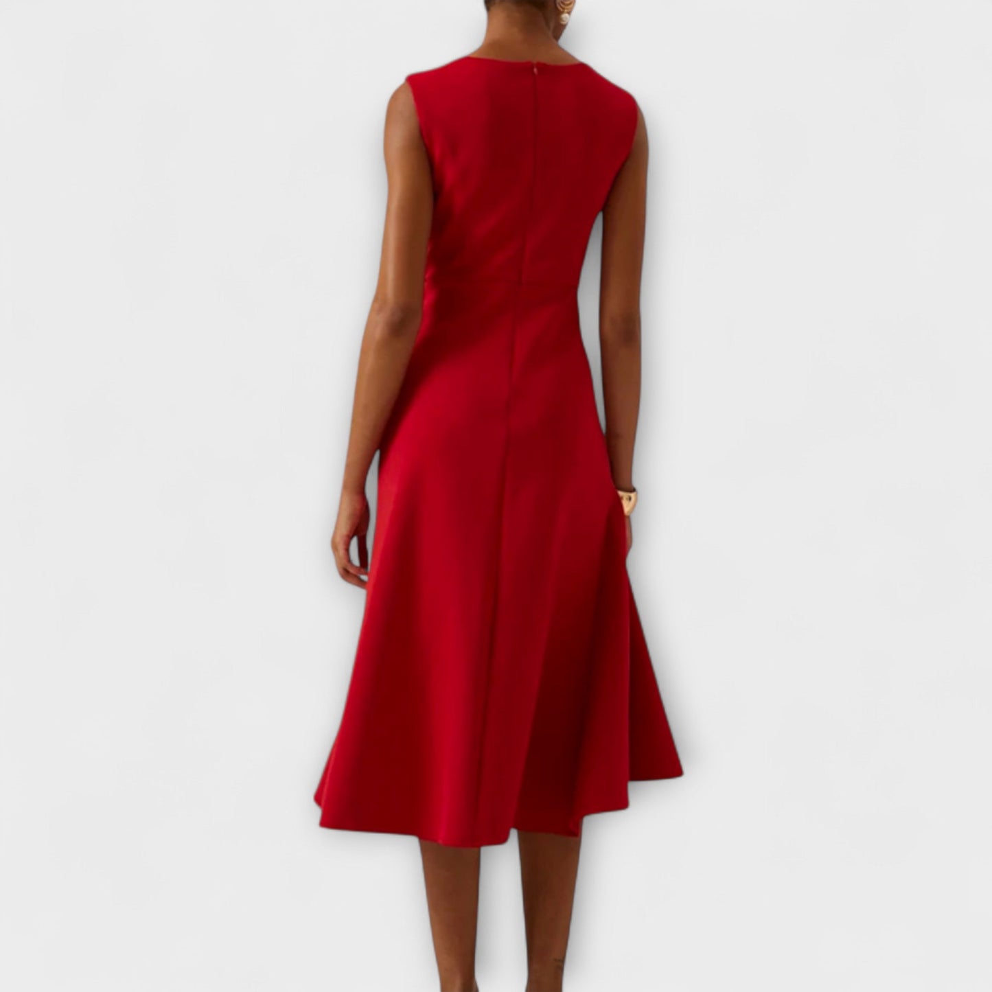 Juliette™ – Draped Asymmetrical Midi Dress