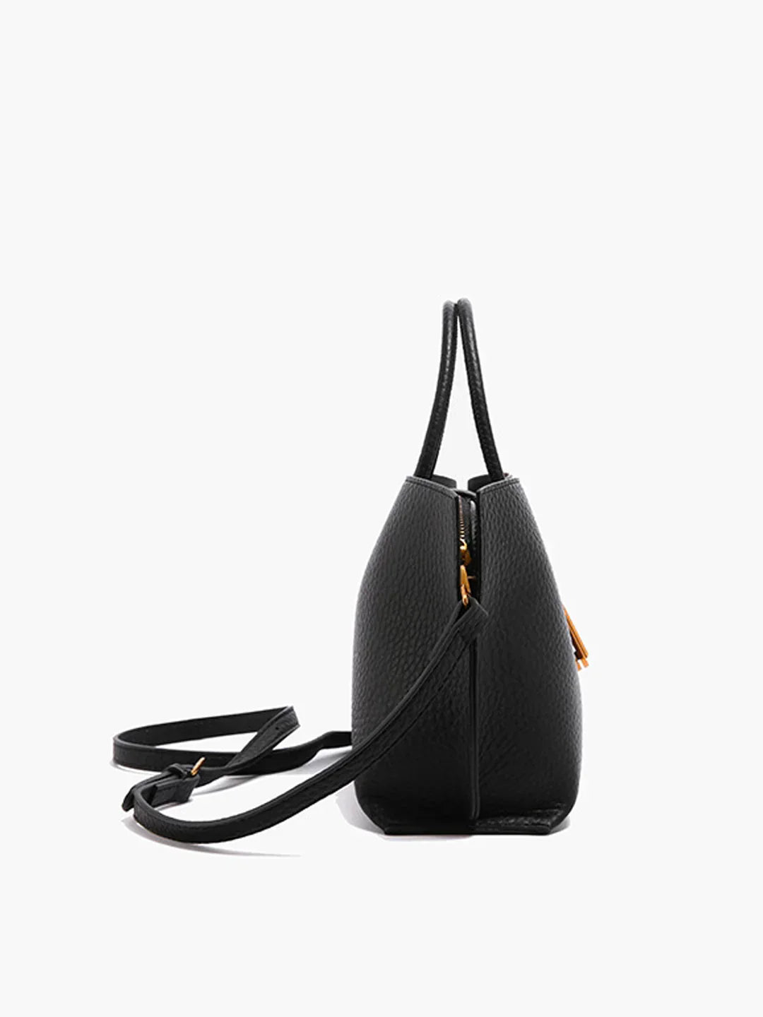 All-match Top Handle Textured Shoulder Bag