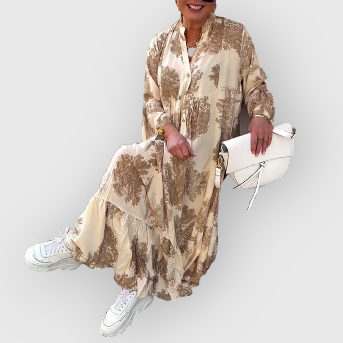 Heather™ – Flattering Floral Maxi Dress