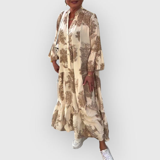 Heather™ – Flattering Floral Maxi Dress